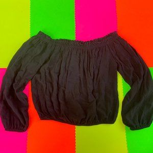 Black Brandy Melville Off-the-shoulder Top